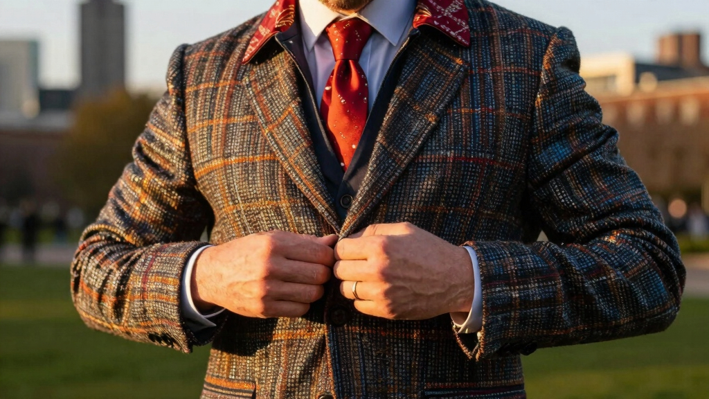 Swift and Kelce outfits by Northern Irish designer