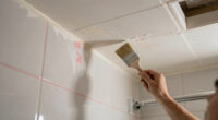 This Bath Had Peeling Molding, a Drop Ceiling, and Pink Grout — Now It's Classic