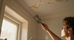This Bath Had Peeling Molding, a Drop Ceiling, and Pink Grout — Now It's Classic