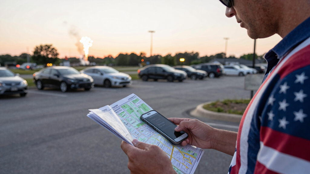 Where to park for 250th Independence Day Celebration, fireworks in Clarksville