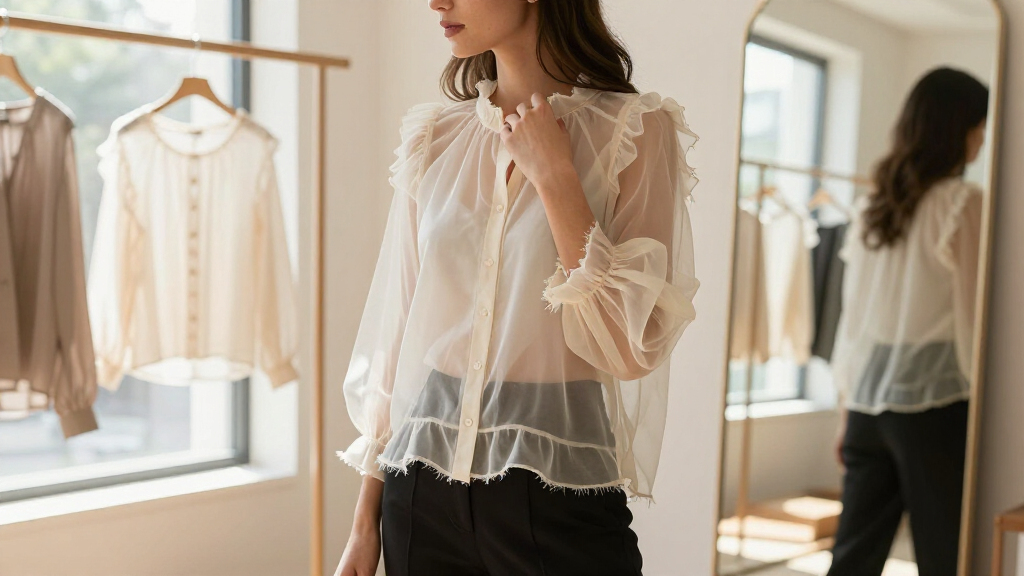 11 Best Raw-Edge Organza Blouses in 2026