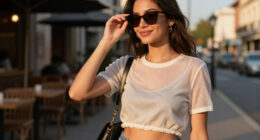 13 Best Sheer Cropped Tops in 2026