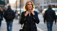 Céline Dion Looks So Sophisticated In Layers Of Double-Breasted Jackets