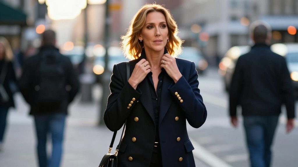 Céline Dion Looks So Sophisticated In Layers Of Double-Breasted Jackets