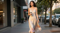 Not Slip Dresses—This Is The Prettier Dress Trend Fashion People Are Wearing With Flats And Sandals