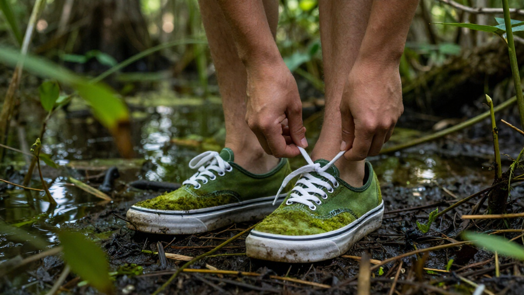 Vans’ Mossy Authentic Sneaker Shines From The Swamp