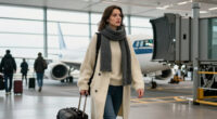 Bella Hadid Layers Up In Cozy Knits As She Boards A Flight On Her 30Th Birthday