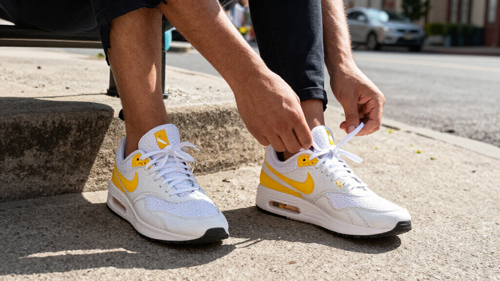 How To Get Nike Men's Air Max Excee Shoes In White/Yellow For $45 With Free Shipping