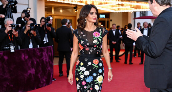 Penélope Cruz Blooms In Custom Chanel Gown Covered In Embroidered Flowers At BFI London Film Festival