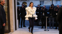Zendaya Arrives To The Louis Vuitton Show In The Most Romantic Ruffled Jacket