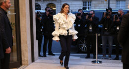 Zendaya Arrives To The Louis Vuitton Show In The Most Romantic Ruffled Jacket